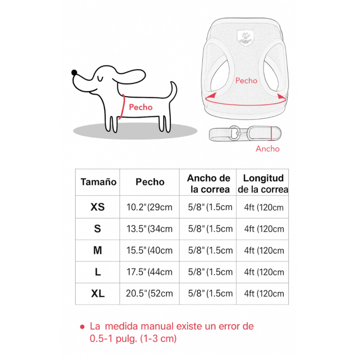 Arnés con Correa Reflectante y Transpirable para Perros - Envío Gratis