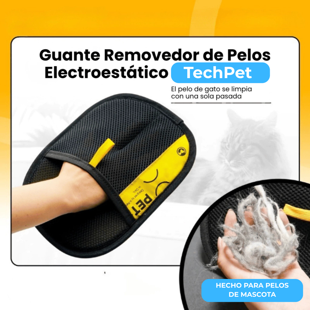 Guante Saca Pelos TechPet - 50% OFF y Envío Gratis
